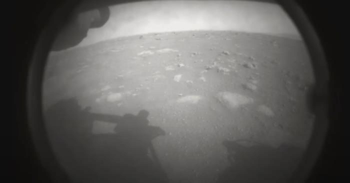First image from Mars Persevereance rover