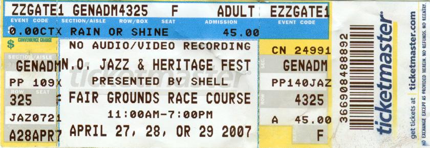 Mardi Gras Indians at Jazz Fest 2003