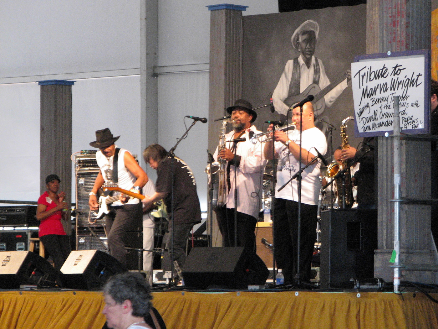 Marva Wright Tribute musicians at Jazz Fest 2010