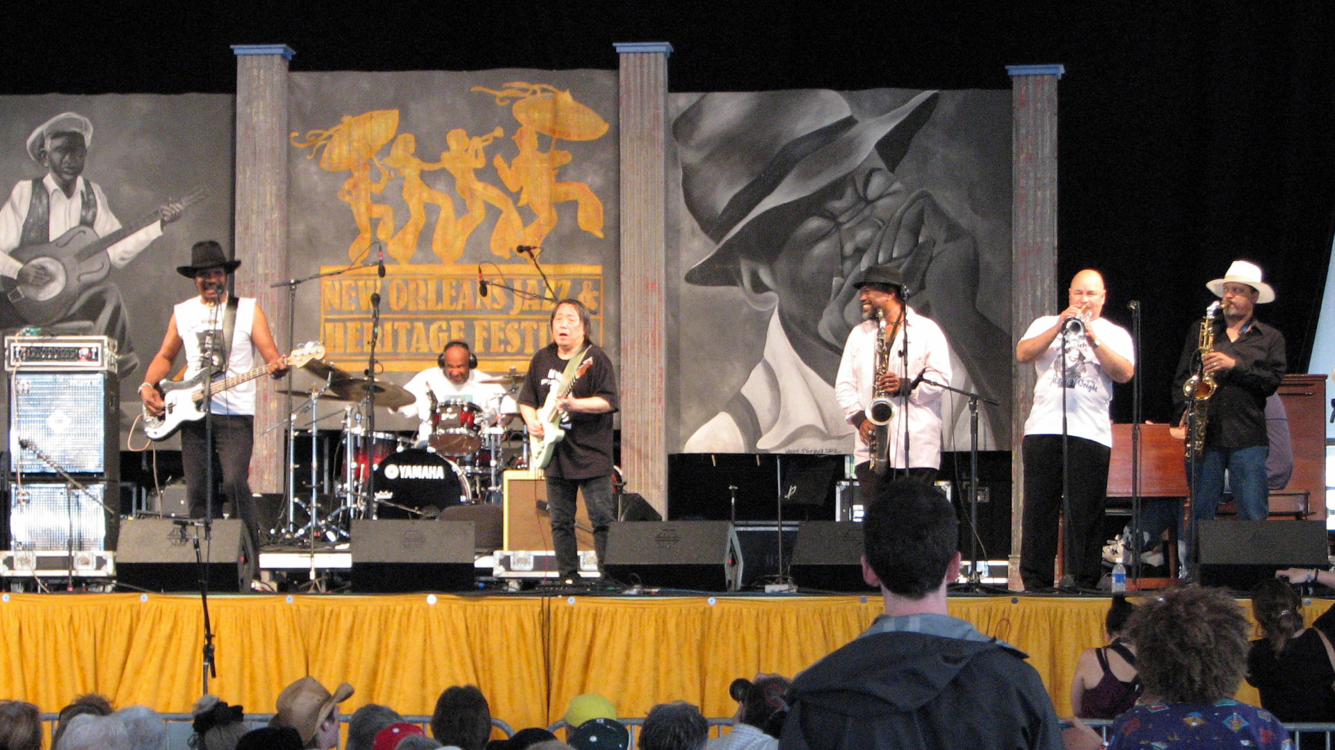 Marva Wright Tribute musicians at Jazz Fest 2010