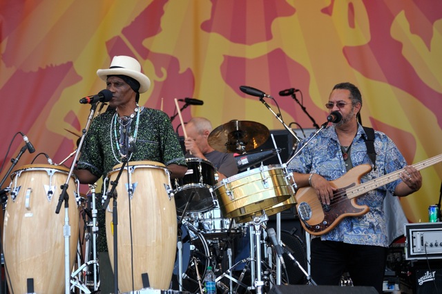 Cyril Neville and George Porter, Jr. with the Voice of the Wetlands All Stars