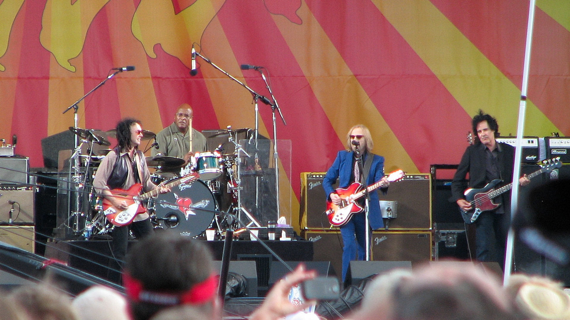 Mike Campbell, Steve Ferrone, Tom Petty, and Ron Blair