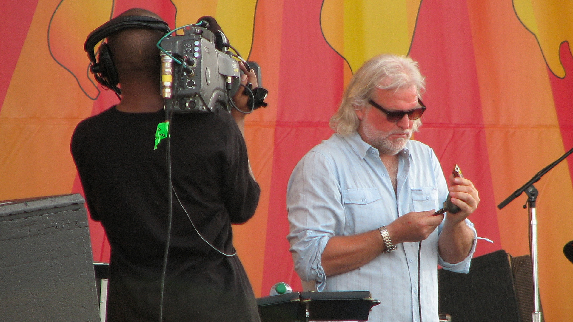 Corey Duplechin on bass, Anders Osborne on guitar, and Dr. John on keyboardss