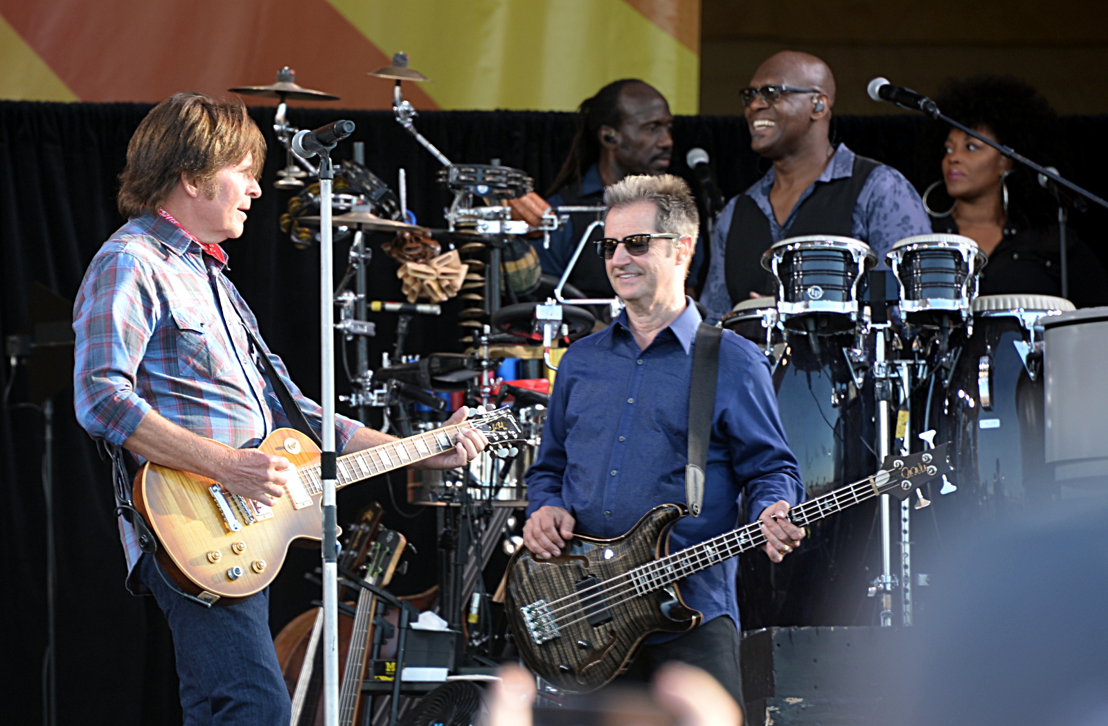 John Fogarty with Garry Tallent and the E Street Band