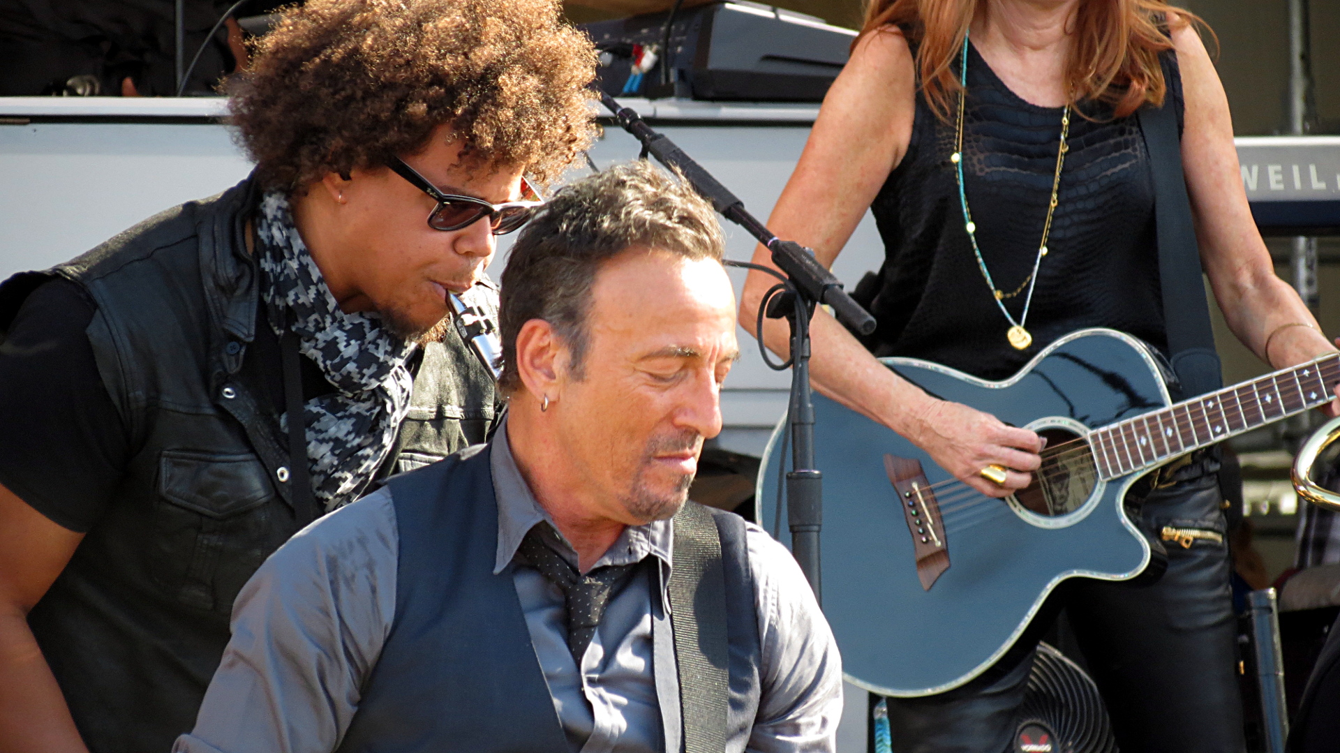 Jake Clemons with Bruce Springsteen