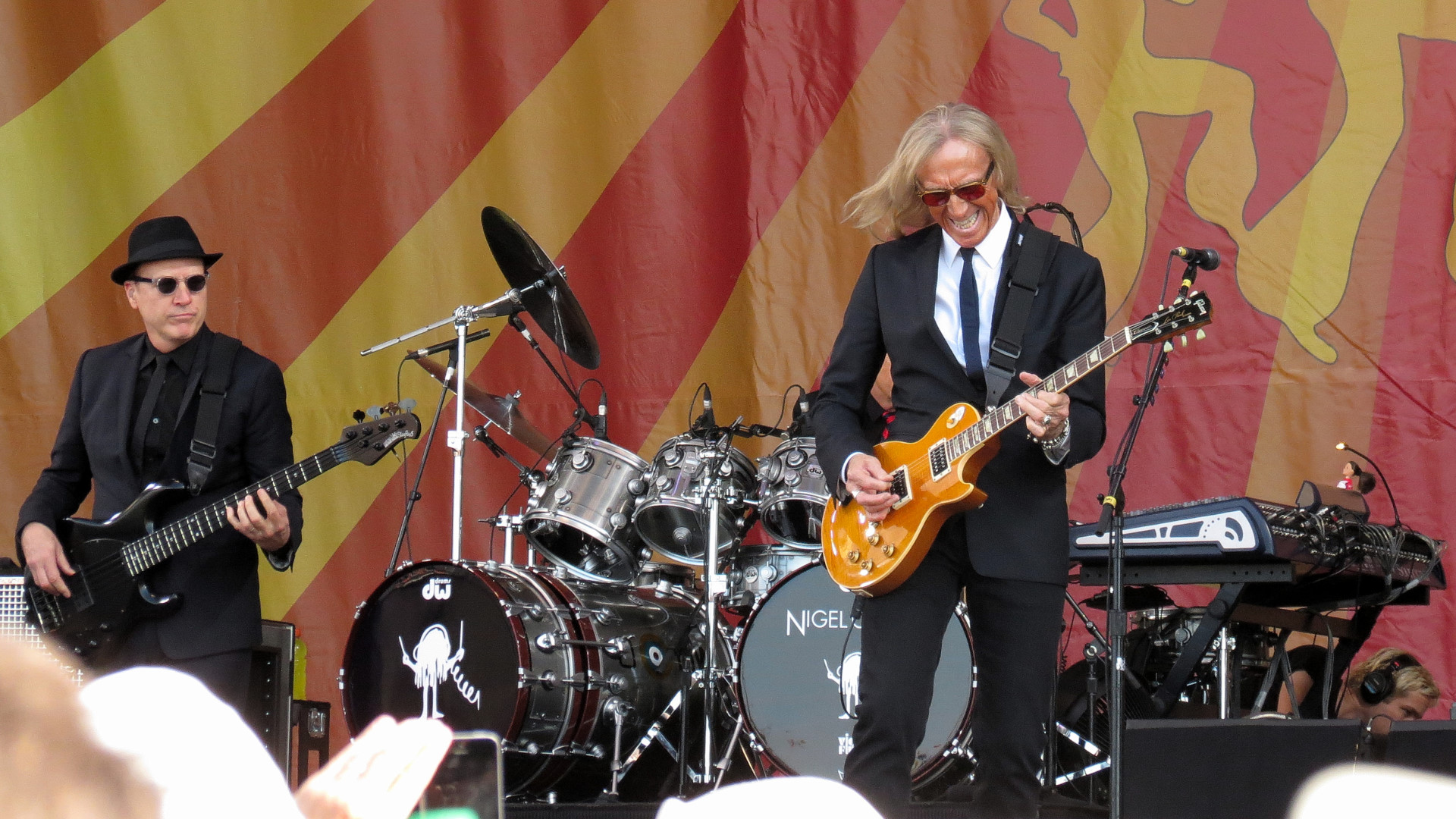 Elton John’s bassist and his guitarist, Davey Johnstone