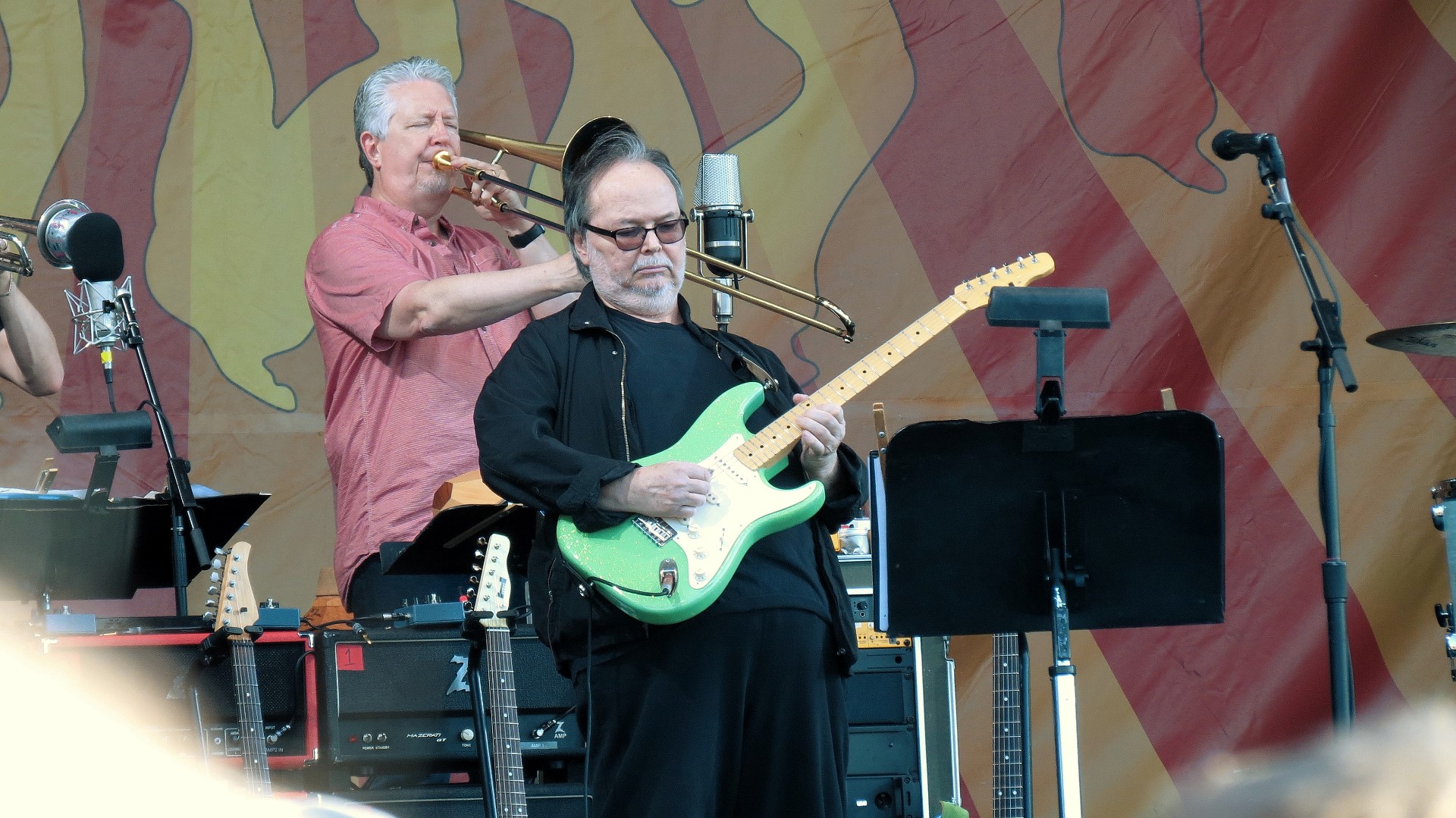 Walter Becker of Steely Dan at Jazz Fest 2016