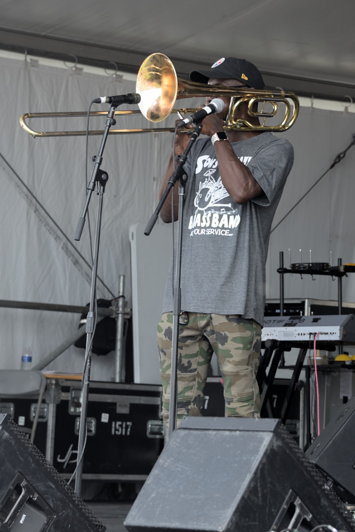 Sons of Jazz Brass Band trombonist